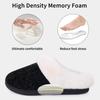 Fashion Crestar Women's Fuzzy House Slippers Winter Warm Comfy Wool-Like Lined Chenille Slippers Indoor Cozy Memory Foam Cotton Shoes