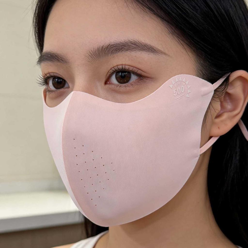 Women’s Anti-UV Breathable Ice Silk Face Mask - Sunshade and Eye Corner Protector 3D Hat