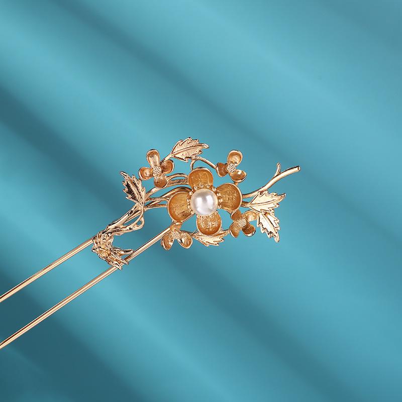 Kovová sponka do vlasů ve starobylém stylu s třásní - Elegantní ozdoba hlavy Hanfu pro každodenní nošení