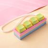Portable Small Size Stress Relief Toy with Button Lanyard Pocket Fidget Toy for Anxiety Alleviation Commute Daily Use