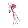 Artistic Vintage Star Heart Keychain Cute Cartoon Star Heart Resin Ornament Sturdy Decorative Home Office Decors