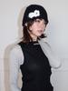MEENDERI Flower Flake Beanie - Black