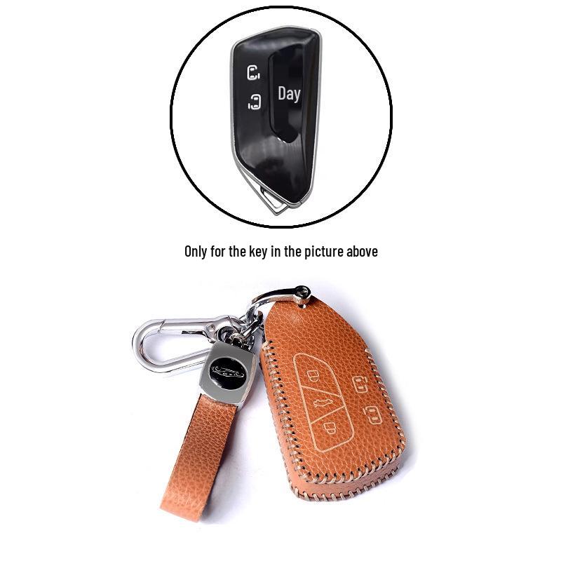 Volkswagen Key Protection Cover: Fits 21 Models, Including New Passat, Magotan, 330GTE, and B8B7 - Genuine Leather