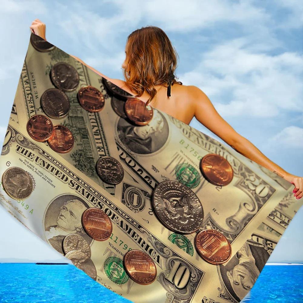 Creative USA Dollar Towel Microfiber Beach Towel Absorbent Quick dry Soft Yoga Swimming Resort Mountain Climbing Towel