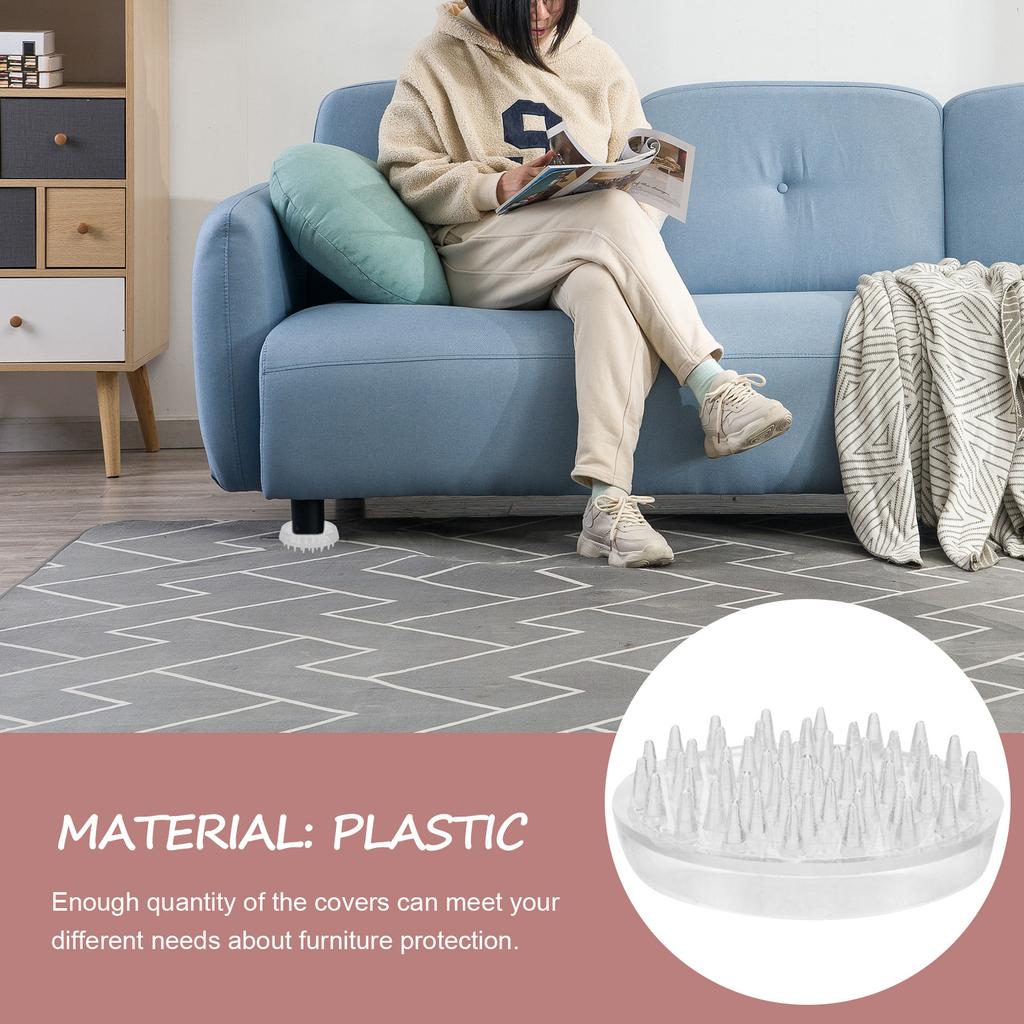 4Pcs Furniture Stopper Pads Hardwood Floor Anti-Slip Chair Sofa Table Legs Grippers Wear-Resistant Silent Floor Protector Set