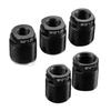 KKLM Universal Shift Knob Conversion Adapter with Shift Lever Extension Screw Car Shift Knob Conversion Adapter Set Black Aluminum Alloy Internal