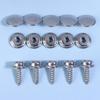 30/32Pcs Silver Metal Snap Fastener Screws Nails Set For Tent Boat Yacht Marine Canvas Cover Craft Bags Wallet Fasteners Parts