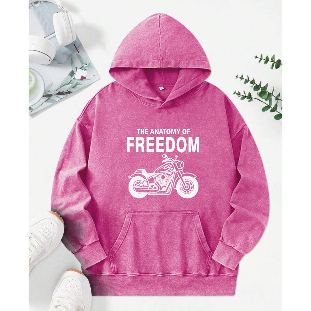 The Anatomy Of Freedom Printing Washed Hoodies Multicolor Cotton Hoody Oversize Hip Hop Clothing Street Cotton Pullovers
