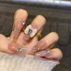Frühling und Sommer Wind Tragen Nagel Reiner Wunsch Nagelpflaster Aufhellend Abnehmbares Nagelstück Langes und kurzes Nagelstück Fertigprodukt