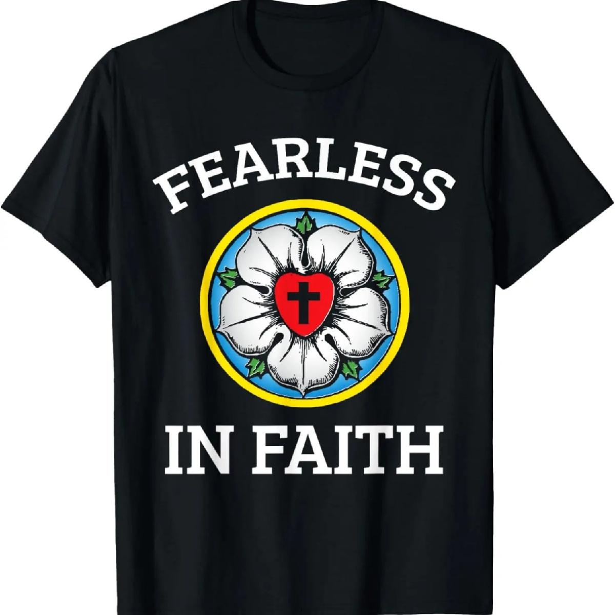 Футболка «Вера Лютеранская Мартин Лютер Роза Реформация 95 тезисов» XXXXXL разноцветный