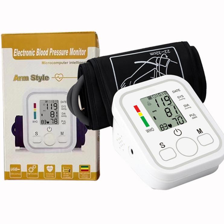 Medical-Grade Arm Blood Pressure Monitor with Voice Broadcast for Home Use