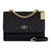 21 Claire Metallic Studded Leather Crossbody Bag Small Women Bags Black CBH93-IMBLK