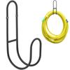 1pc Garden Hose Bracket Black Garden Hose Hanging Storage Rack Wall Mounted Water Pipe Hook Gardening Accessories