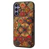For Samsung Galaxy S25+ Case with Card Holder Kickstand Flowers Design Leather Phone Cover