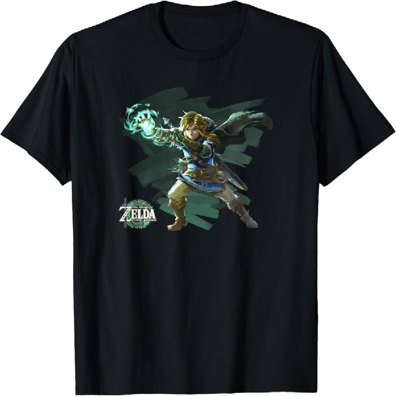 Футболка с артом Линка из игры The Legend of Zelda Tears Of The Kingdom XXXXXL разноцветный