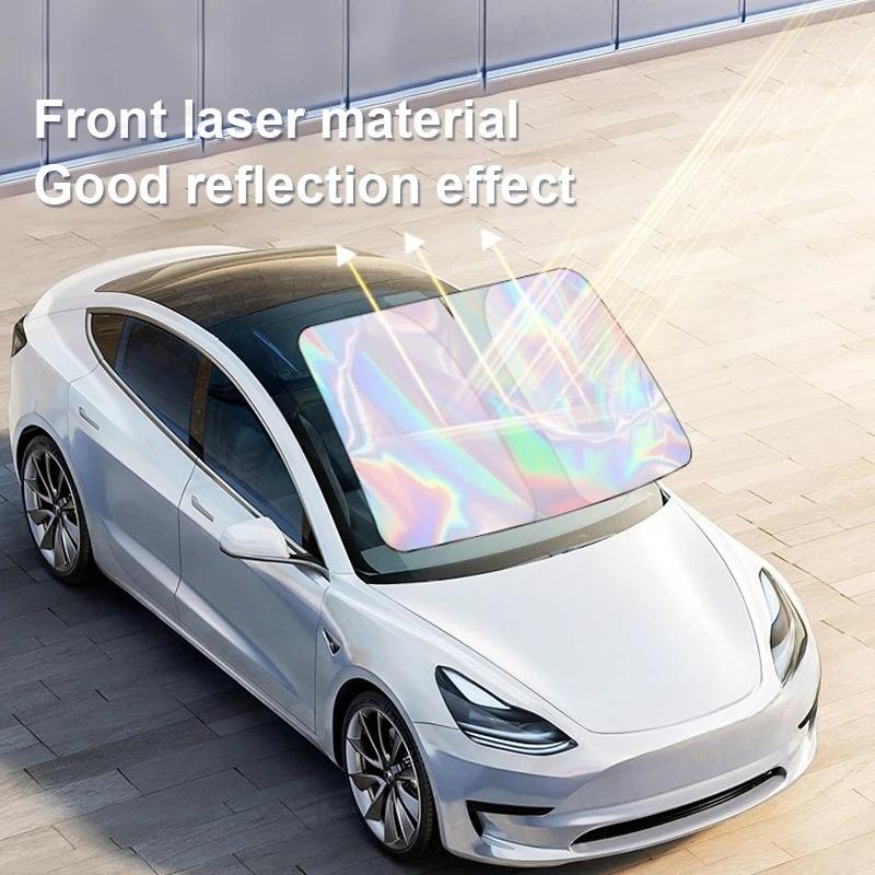 Car Windshield Sun Visor UV-Reflective Sun Shade Cooling Sun Protection Cover Summer Heat Shield Car Privacy Curtains