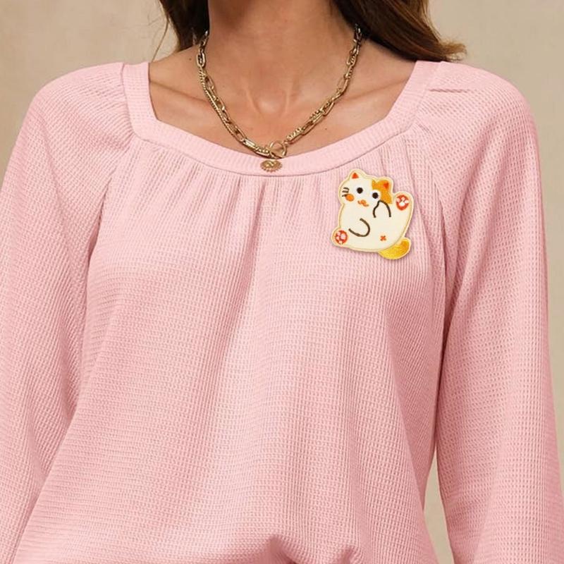 8 Pcs Cartoon Cats Iron On Patches Clothing Patches Animal Repair Patches Embroidery Patches for Bag Decoration