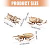 Elegant Antique Alloy Insect Miniature Statue Premium Collectible Ornament For Study Room Home Office Decors Gift