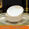 Jingdezhen Light Luxury Bone China 'Happy Time' 4-inch Appetizer Plates Set