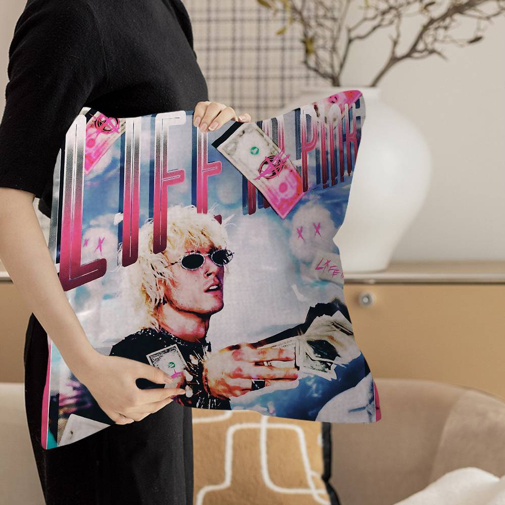 Mgk M-Machine Gun K-Kelly Rapper 45*45Cm Cushion Cover Pillow Cover Decor Pillowcase Home Pillowcase For Couch Pillow