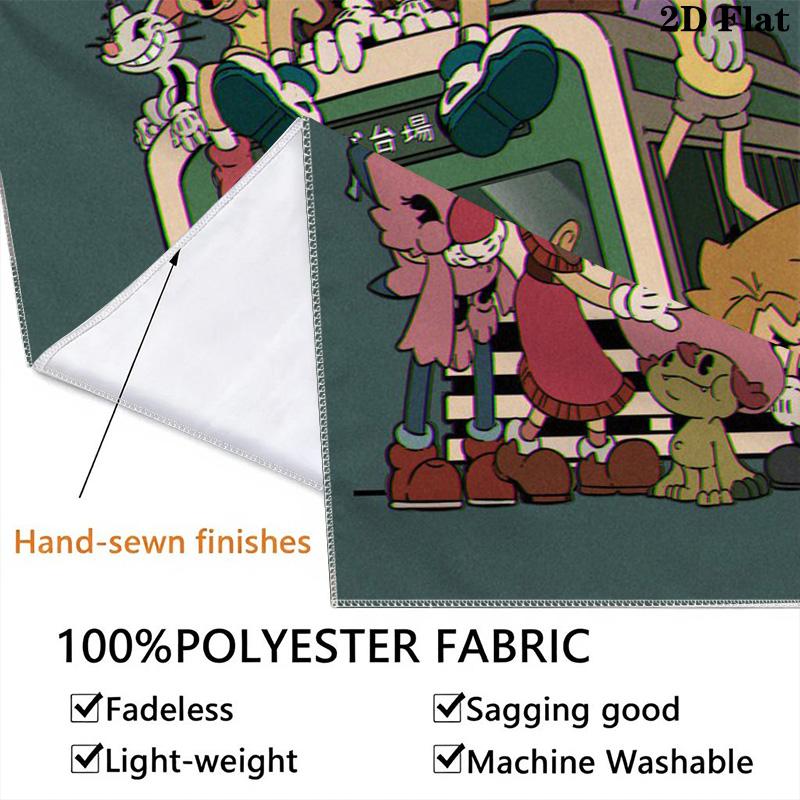 Digimon Adventure-inspired Pattern Home Decor Tapestry, Wall Hanging, Decorative RV Wall Cloth.XGT0914501