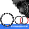Neue Auto Leder Carbonfaser Anti-Rutsch Lenkradabdeckung Auto Zubehör Für BMW X1 X2 X3 X5 X4 X6 X7 G30 G20 G32 G11 G12 F40