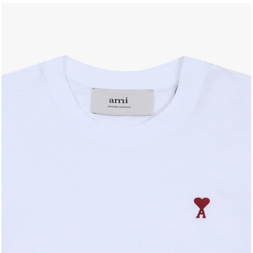 Ami Small Heart Logo Tee Bfuts035