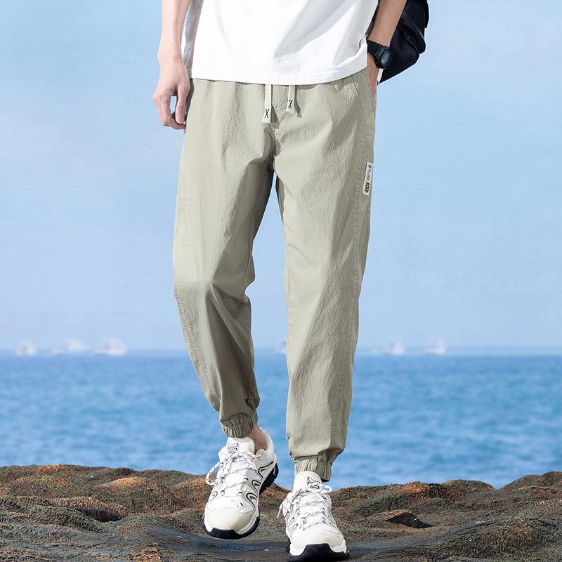 Men's Slim Stretch Korean Style Summer Drawstring Sweatpants