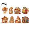 Warm Color Table Ornaments Wooden Autumn Harvest Patchwork Ornament for Decoration Retro Decorative Mason Jars Festival Ornament Lightweight