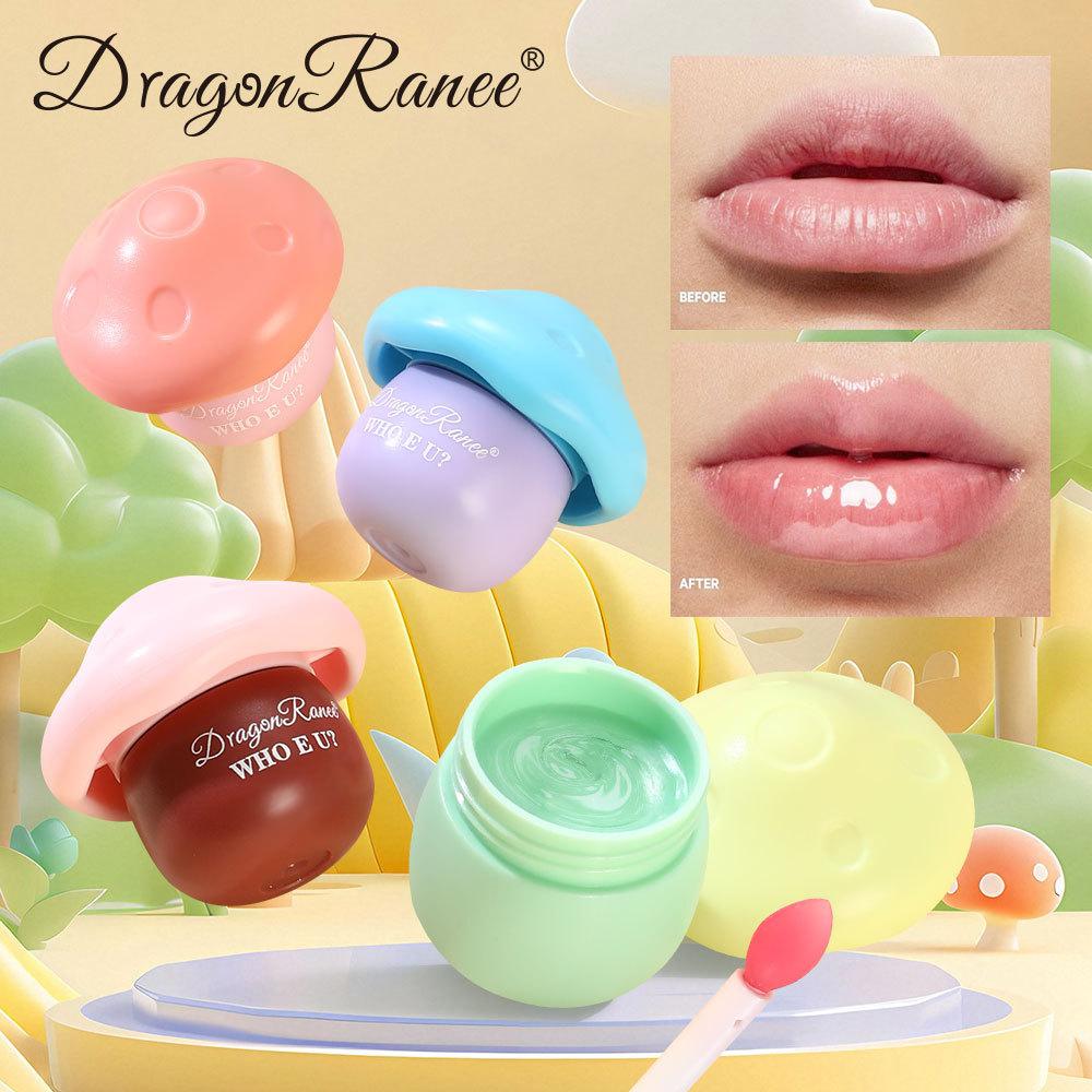 Nourishing Mushroom Lip Balm for Women Nourishing Pink Lip Balm Lip Jelly Mushroom Cute Colored Fruit Lip Balm
