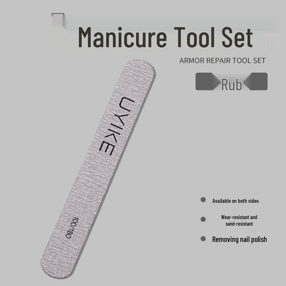 Nail Care Set: Cuticle Nipper, File & Steel Pusher Manicurist Tools