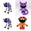 Cross-border New Product Game Doll Terror Purple Cat Monster Smile Animal Big Mouth Purple Cat Plush Toy