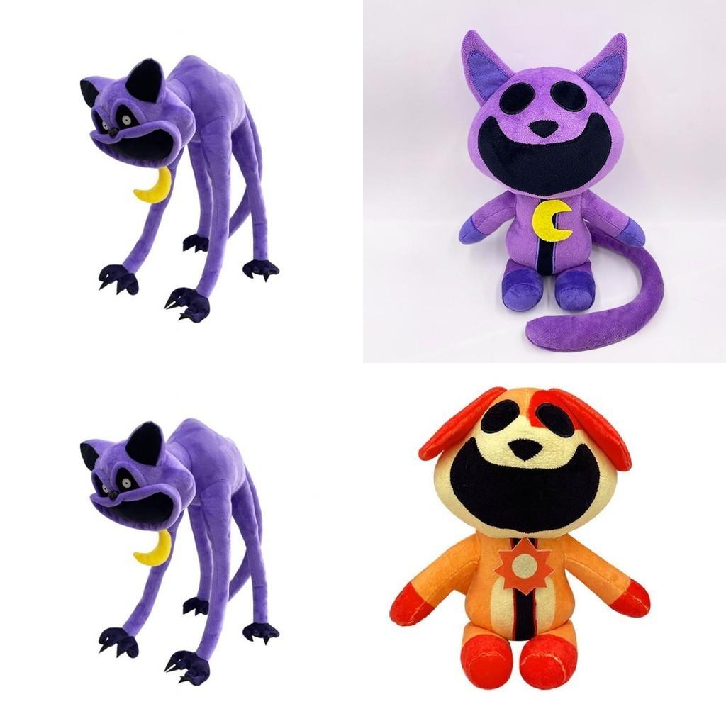 Cross-border New Product Game Doll Terror Purple Cat Monster Smile Animal Big Mouth Purple Cat Plush Toy