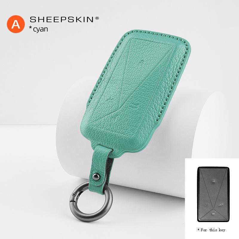 Universal Goat Leather Key Case for Avita 12, Avita 11 NFC Card, and Avita 07 MAX - Premium Key Cover Keybag Keychain