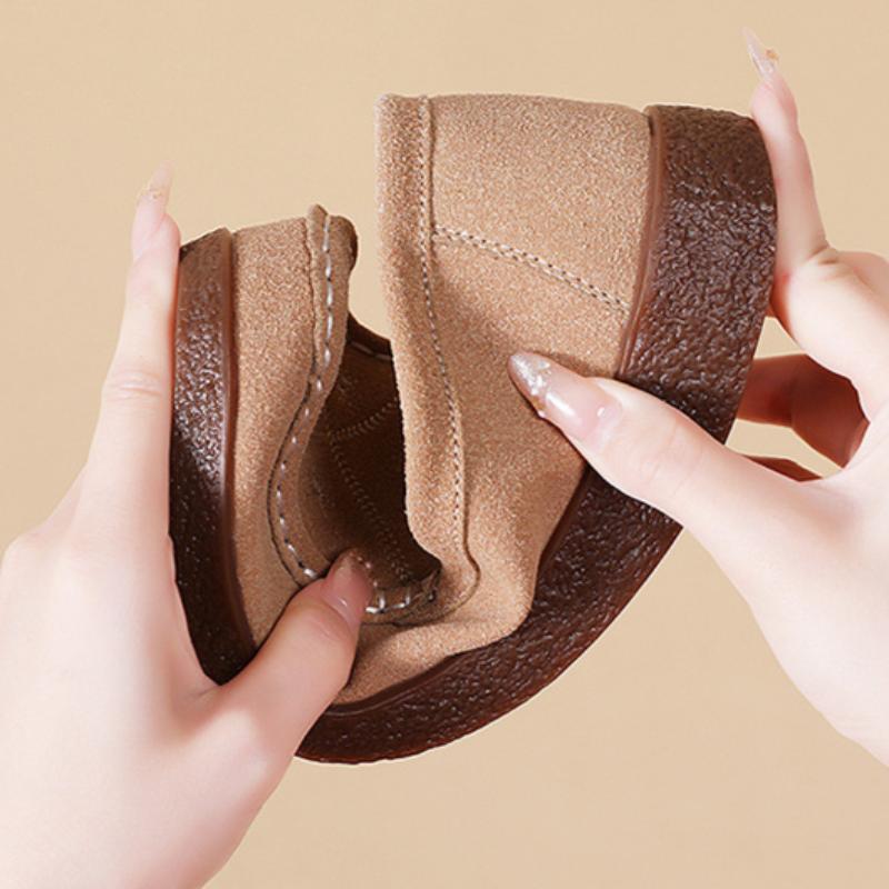 Summer Round Toe Soft Bottom Carved Retro British Style Flat Shoes Women's Casual Loafers