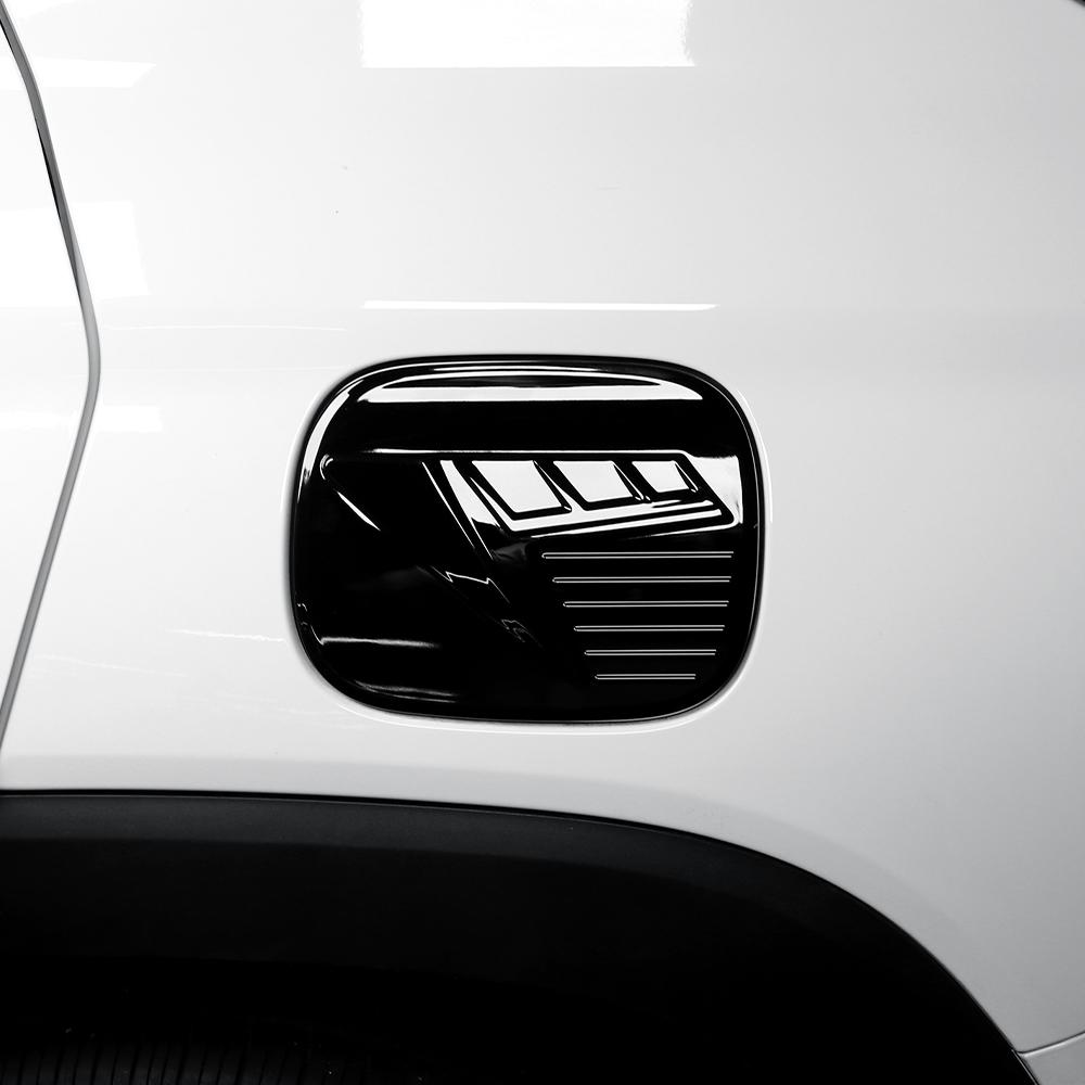 Car Exterior Accessories Carbon Fiber Black Oil Cap Fuel Tank Cap Cover Trim ABS Material For SsangYong Torres/ACTYON 2022-2025