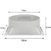 Interfaccia Tubo di Scarico Condizionatore d'Aria, Connettore Adattatore Corpo Condizionatore Portatile Domestico Mobile, Quadrato 15cm