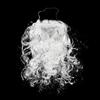 Santa Claus Beard Curly Fluffy Costume Adults/Kids Christmas Performance Santa Fake White Handlebar Mustache for Cosplay Party