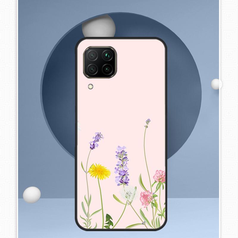 Lavender Purple Flowers For Huawei Nova 12i 12s 11i 8i Y91 Y60 Y70 Y72 Y90 Y61 9 10 SE P20 P40 Lite P30 P60 Pro Case