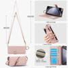 Crossbody Cards Solt Wallet Leather Ring Hold Case For Samsung Galaxy Z Fold 6 5 4 3 5G Wristband Strap S Pen Holder RFID Cover