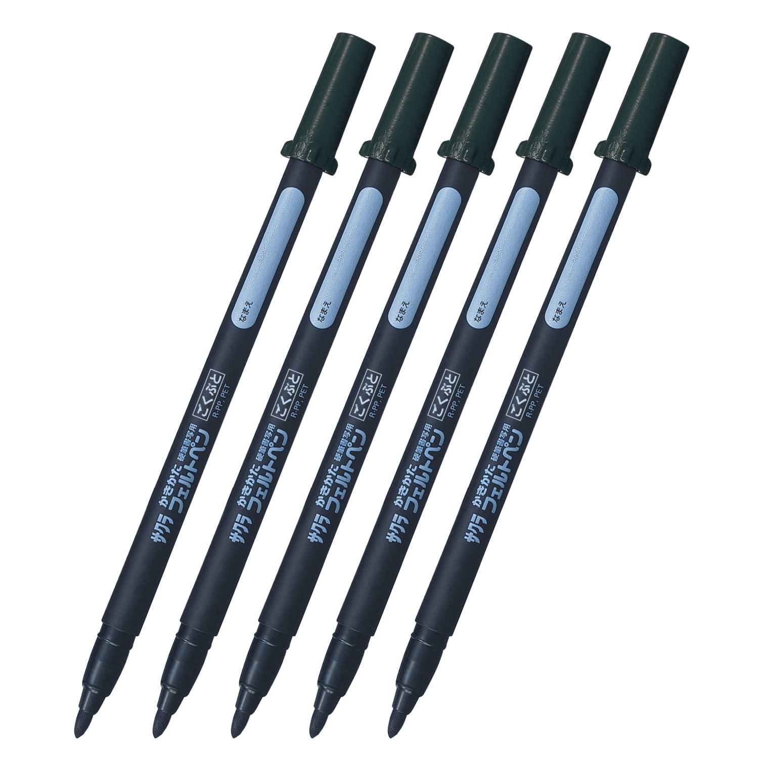 

Sakura Writing Felt Extra 5 Cray-Pas Water-Based Pens, Thick, Black, Pens, FK-J#49(5) чёрный