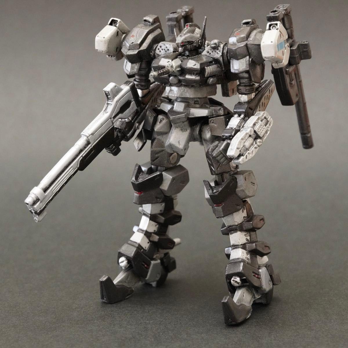 Used Armored Core Dual Face Gunmetal One Coin Figure Plastic Model