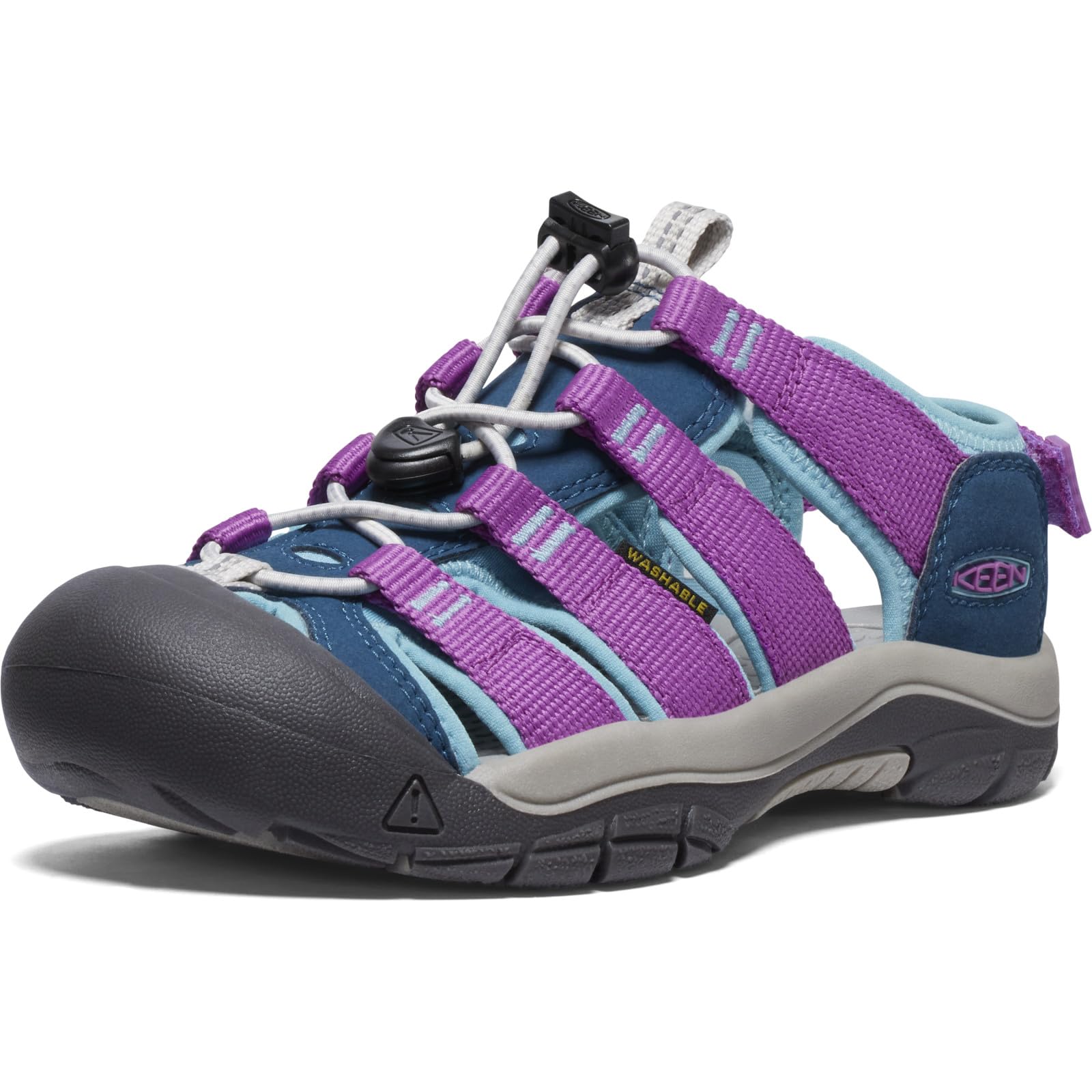 

KEEN Kids Newport Boundless Sandals (Sizes 20.0-23.5cm), Legion Blue/Willowherb, Size 22.5cm
