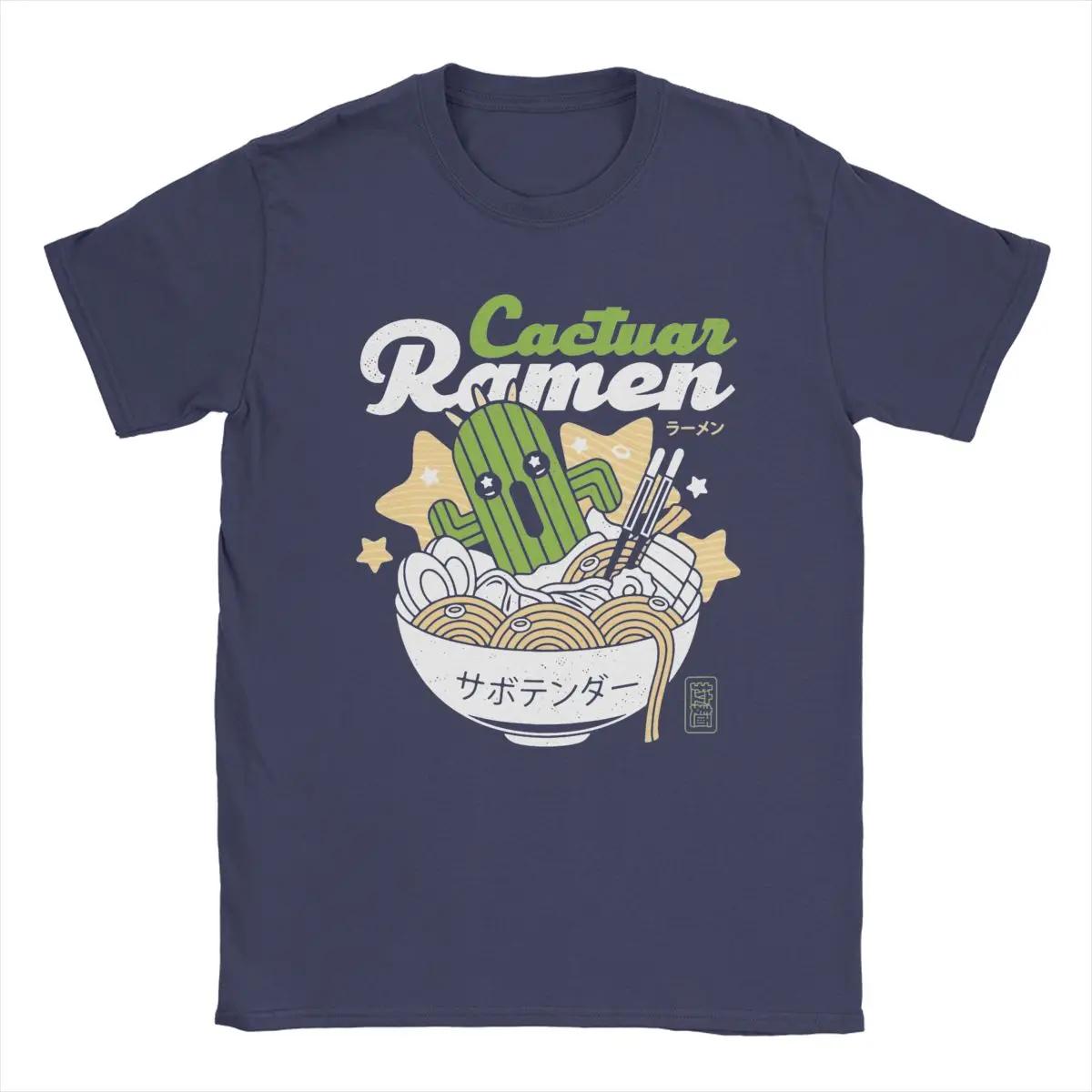 

Крутые футболки Cactuar Ramen Final Fantasy для унисекс с круглым вырезом 100% хлопок футболки с коротким рукавом футболка уникальные топы унисекс 4XL