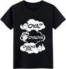 Haikyuu OYA Haikyuu T-Shirt Short Sleeve Letters Gift Breathable Summer Standard Shirt Black