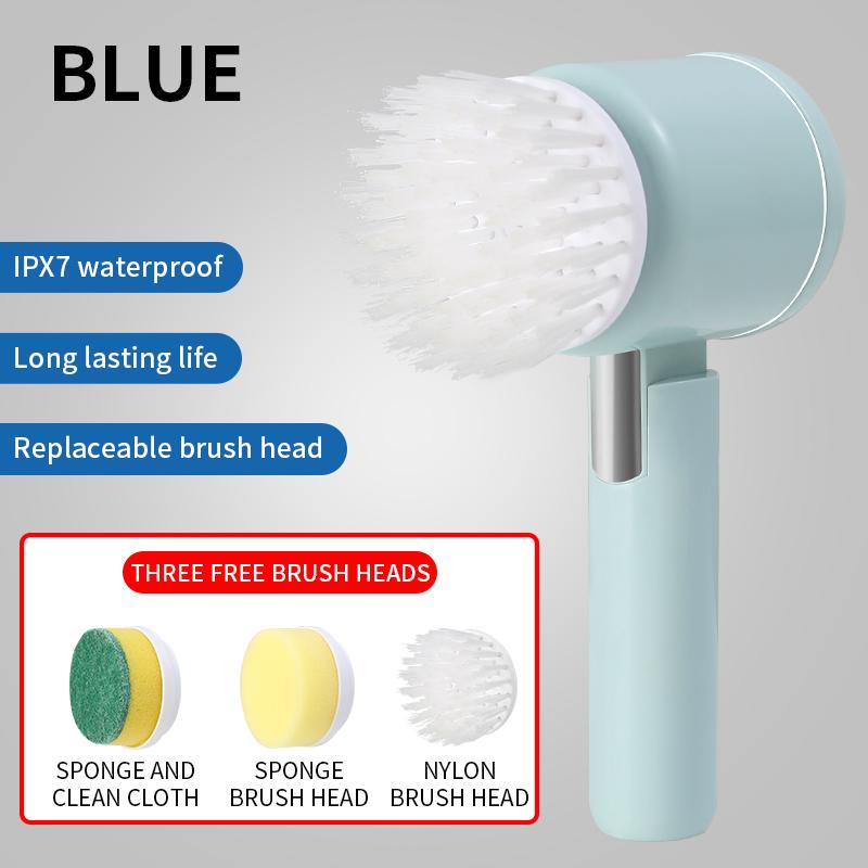 Wireless Handheld Electric Cleaning Brush USB Rechargeable Kitchen Home Dishwash Brush Bathroom Tile Professional Cleaning Tools