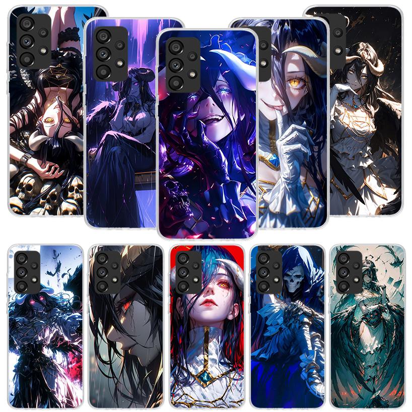 Albedo Overlord Anime Phone Case For Samsung Galaxy A17 A16 A14 A15 A13 A57 A56 A54 A55 A53 A37 A36 A34 A35 A33 A26 A24 A25 A23