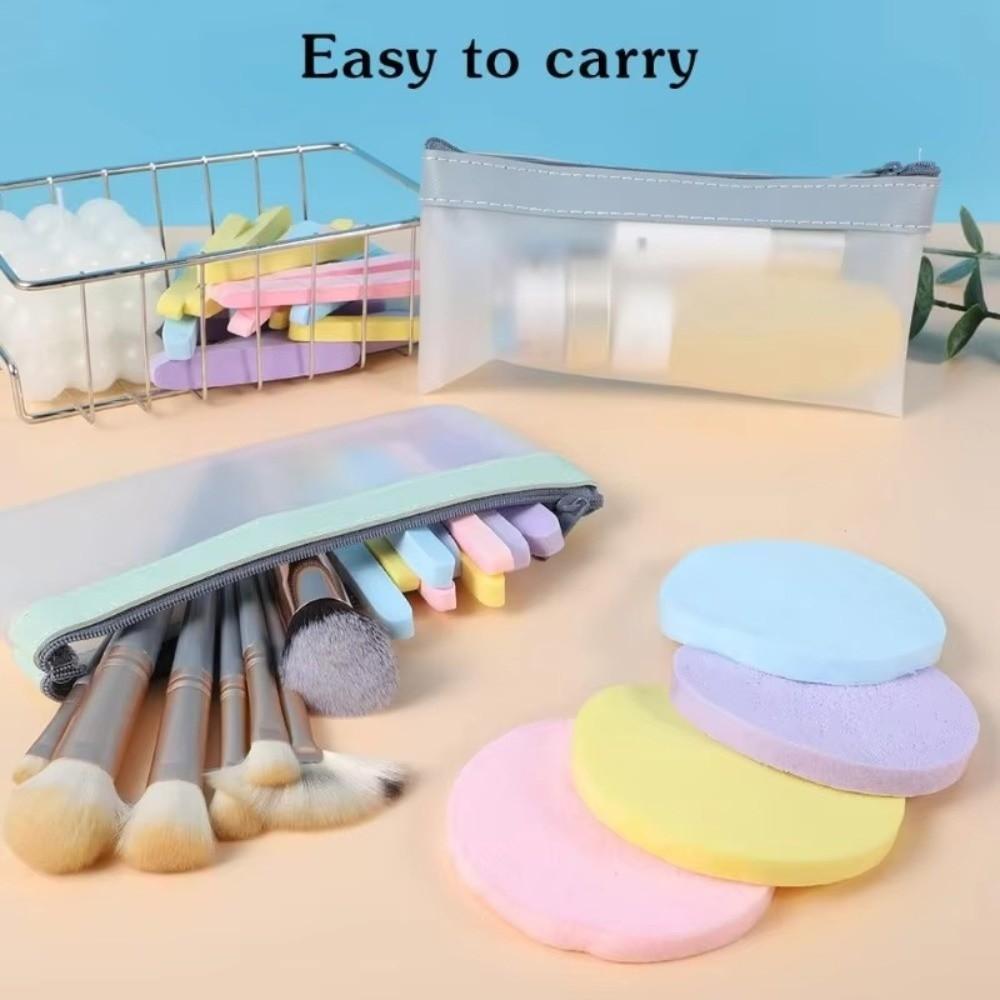 12PCS/Set Facial Clean Pad Cosmetic Puff Skin Care Facial Clean Washing Sponges  Women