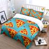 Pizza slices with pepperoni. Bedding sets Duvet cover sets Duvet covers Pillowcases(1*Duvet Cover 2*Pillowcases without duvet insert)