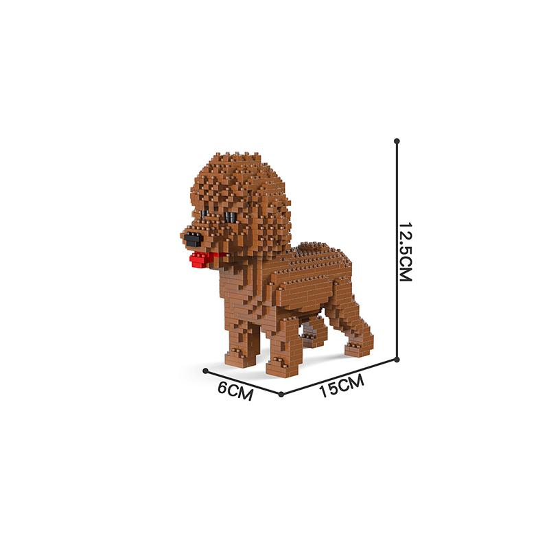 Cartoon Animal Building Blocks Creative Pet Dog Assembly Toy Diy Educational Puzzle Parent-Child Interactive Toy Gifts